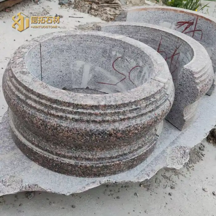 General Red Stone Planters